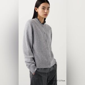 100% wool ribbed cardigan